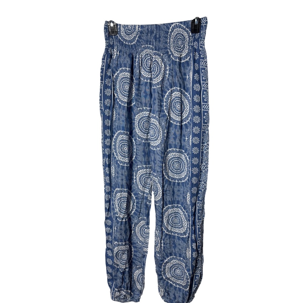 Lotus and Luna women's small harem pants bohemian floral vacation travel new